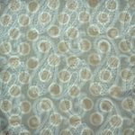 Paisley & Hoops Reversible Panama Silk Pocket Square in Stone, Blue & Brown