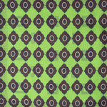 Geo's & Medallions & Florets Reversible Panama Silk Pocket Square in Lime, Brown & Blue
