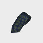 Florets Wool Tie in Blue & Green & Brown