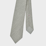 Raw Silk Handrolled Tie in Oatmeal
