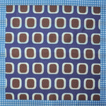 Dots, Geo's & Stripes Reversible Panama Silk Pocket Square in Navy, Blue & Brown