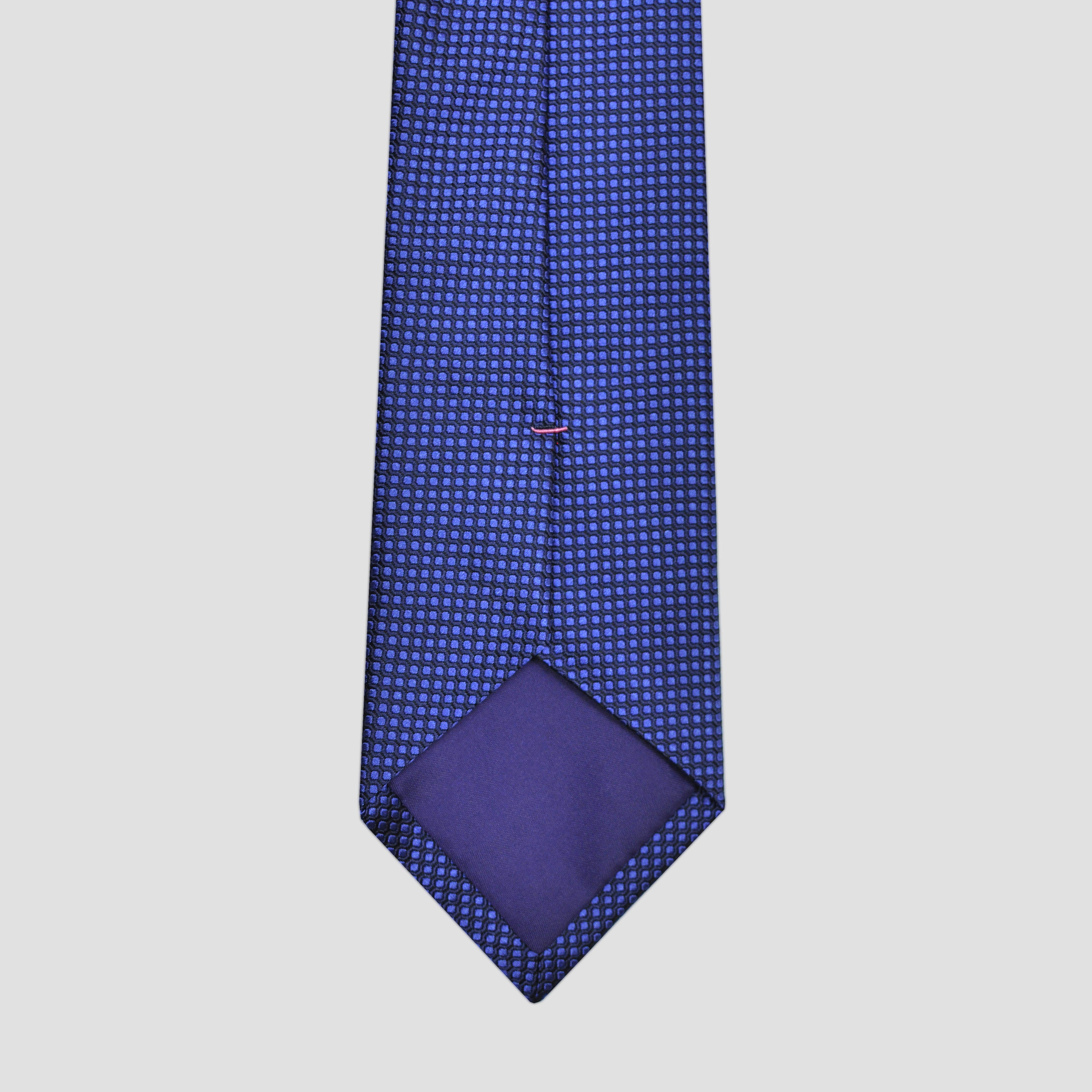Textured Dots Woven Silk Tie in Blue