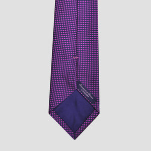 Textured Dots Woven Silk Tie in Purple