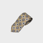 Forets Silk Tie in Ecru & Blue