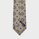 Forets Silk Tie in Ecru & Blue