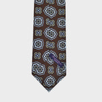 Forets Silk Tie in Brown & Beige