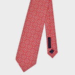 Repeat Retro Geometrics Silk Tie in Red
