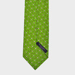 Little Repeat Retro Geometrics Silk Tie in Green