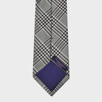 Puppy Tooth Prince of Wales Silk Tie in Brown