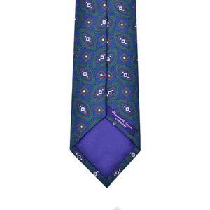 Florets 'Dusty Silk' Print Tie in Blue & Green