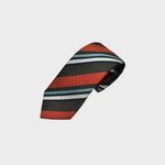 Autumnal Stripes Woven Silk Tie
