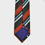 Autumnal Stripes Woven Silk Tie