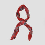 Spots & Squares Bandana in Red, Blue & White