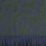 Three Panels of Colour with Geo's Cashmere Scarf in Olive, Green & Blue