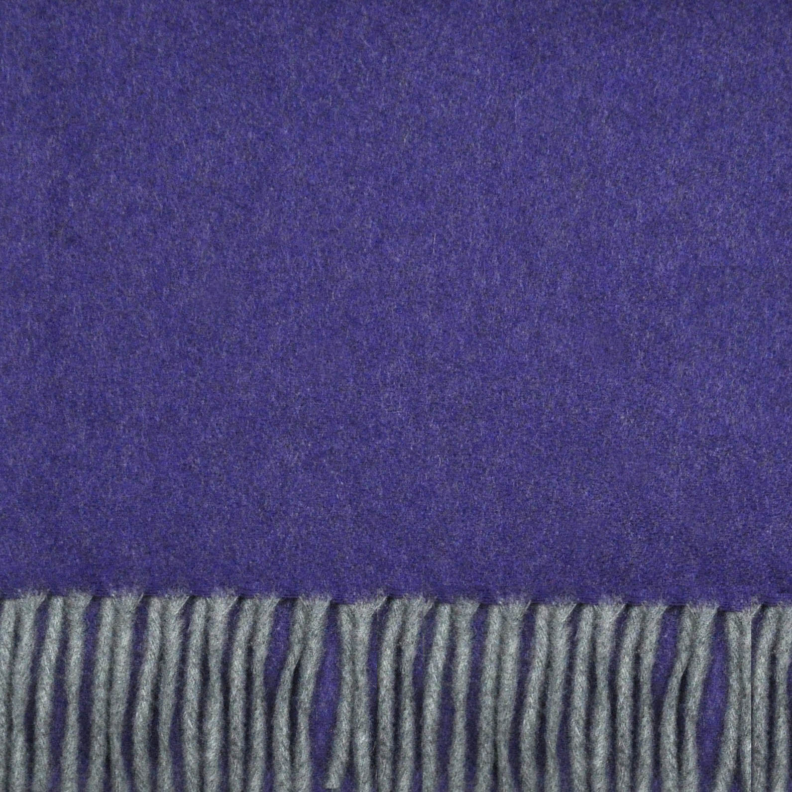 Three Panels of Colour Cashmere Scarf in Violet, Grey & Charcoal