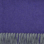 Three Panels of Colour Cashmere Scarf in Violet, Grey & Charcoal