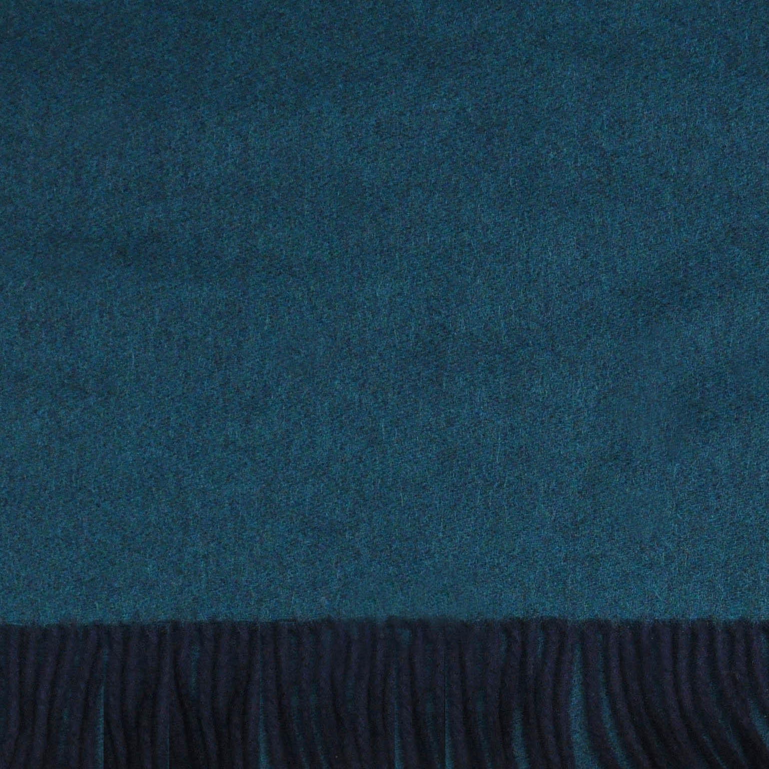 Three Panels of Colour Cashmere Scarf in Teal, Blue & Brown