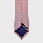 Silk & Linen Blend Tie in Coral Pink