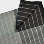 Super Fine Stripe Cashmere Scarf in Brown, Ecru & Grey