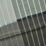 Super Fine Stripe Cashmere Scarf in Brown, Ecru & Grey