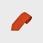 Red Orange Tussah Silk Tie