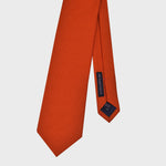 Red Orange Tussah Silk Tie
