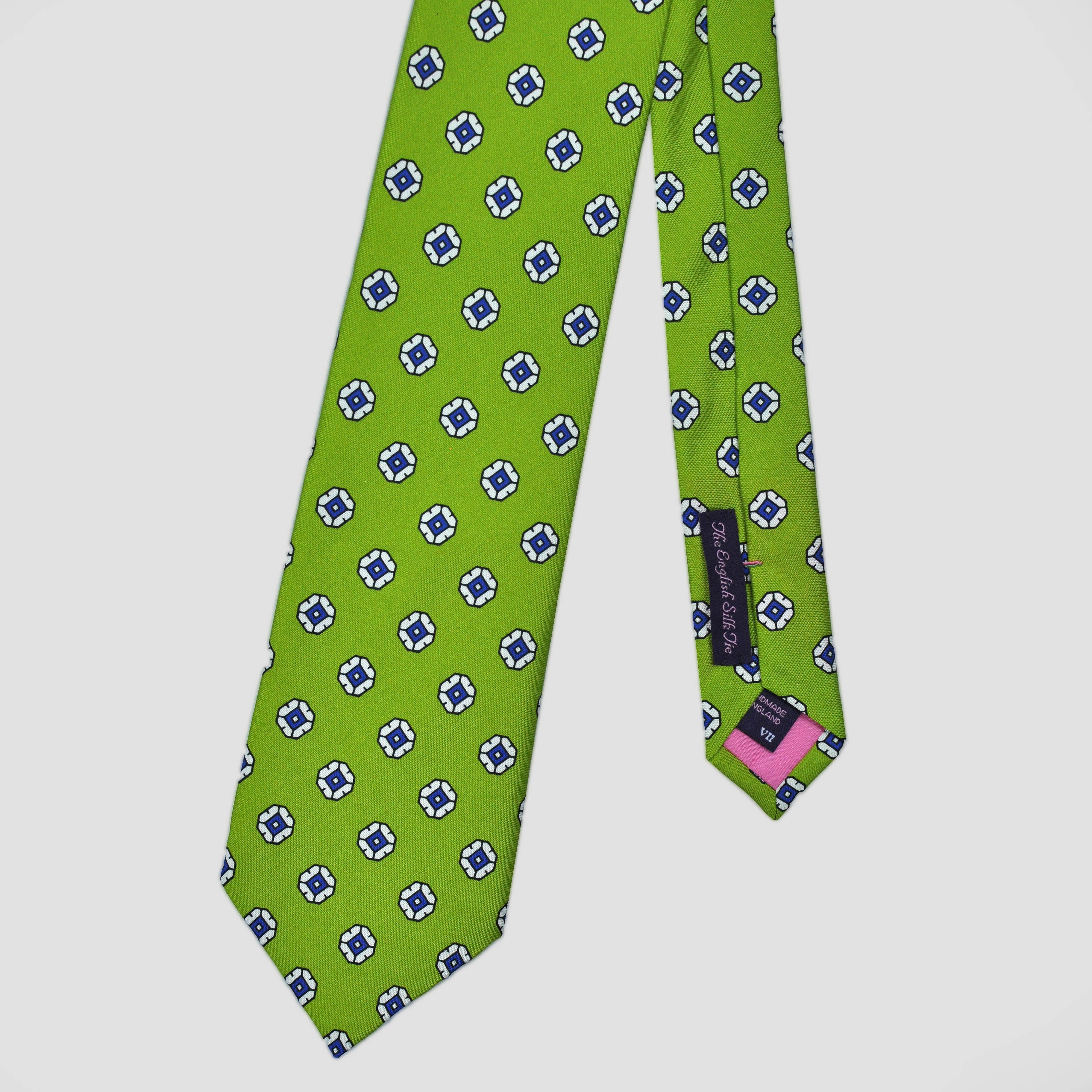 Florets Silk Tie in Lime