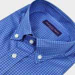 Blue on Blue Medium Gingham Check Button Down Shirt