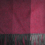 Three Panels of Colour Cashmere Scarf in Reds & Browns