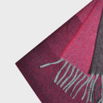 Three Panels of Colour Cashmere Scarf in Reds & Browns