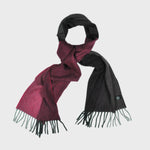 Three Panels of Colour Cashmere Scarf in Reds & Browns