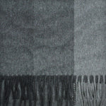 Three Panels of Colour Cashmere Scarf in Greys & Charcoal