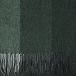 Three Panels of Colour Cashmere Scarf in Greens & Greys