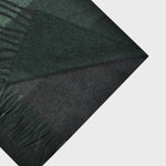 Three Panels of Colour Cashmere Scarf in Greens & Greys
