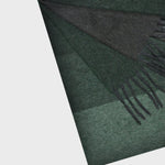 Three Panels of Colour Cashmere Scarf in Greens & Greys