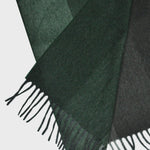 Three Panels of Colour Cashmere Scarf in Greens & Greys
