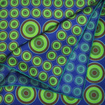 Targets English Silk Pocket Square in Lime & Blue & Brown