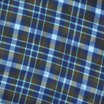 Big Dots & Checks Reversible Panama Silk Pocket Square in Navy, Blue & Brown