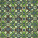 Bold Florets English Silk Pocket Square in Lime, Blue & Brown