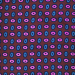 Dotty Hoops English Silk Pocket Square in Claret & Pink & Blue