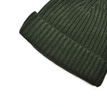 Four Ply Cashmere Winter Beanie in Bottle Green