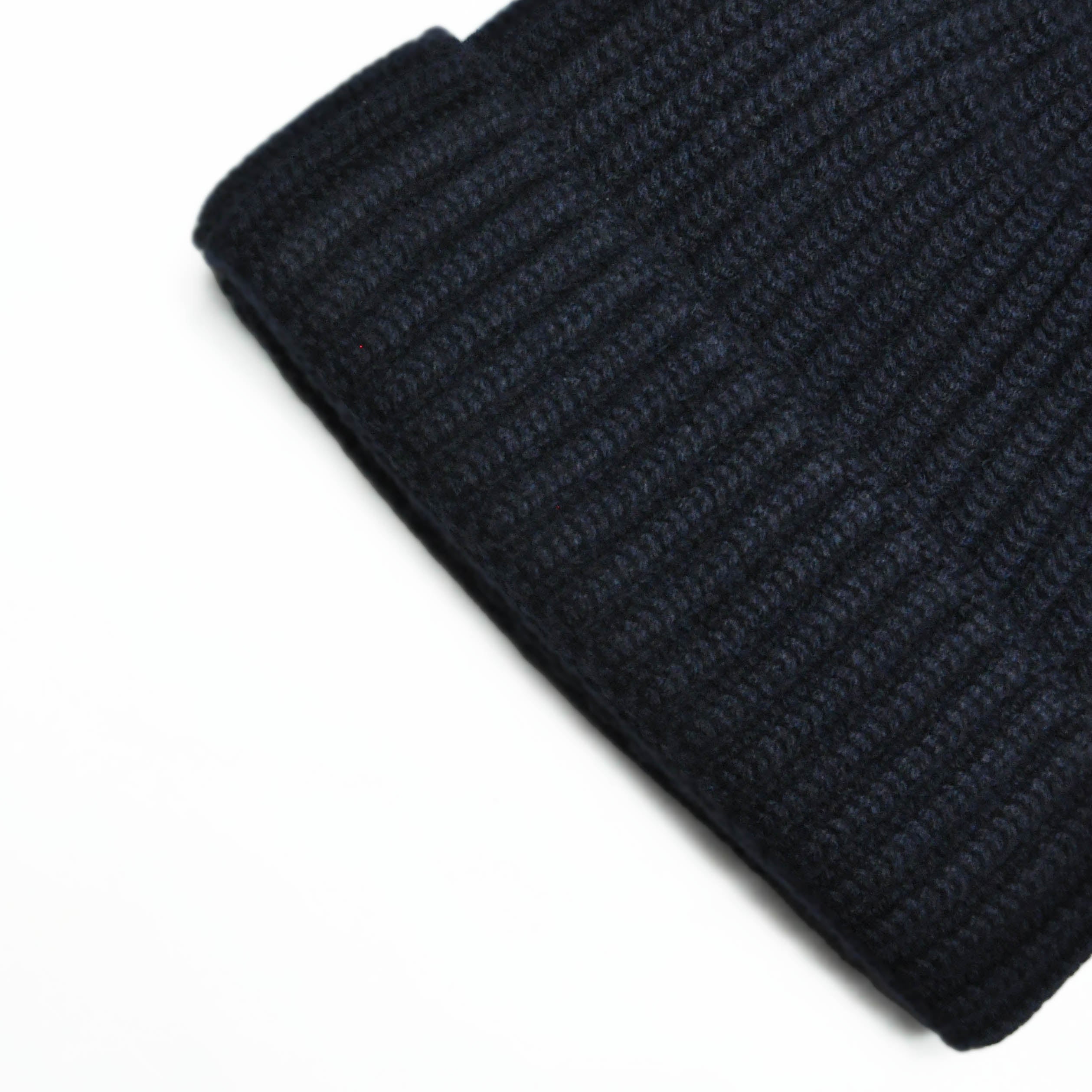 Four Ply Cashmere Winter Beanie in Dark Navy