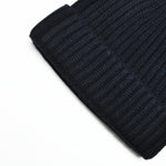 Four Ply Cashmere Winter Beanie in Dark Navy