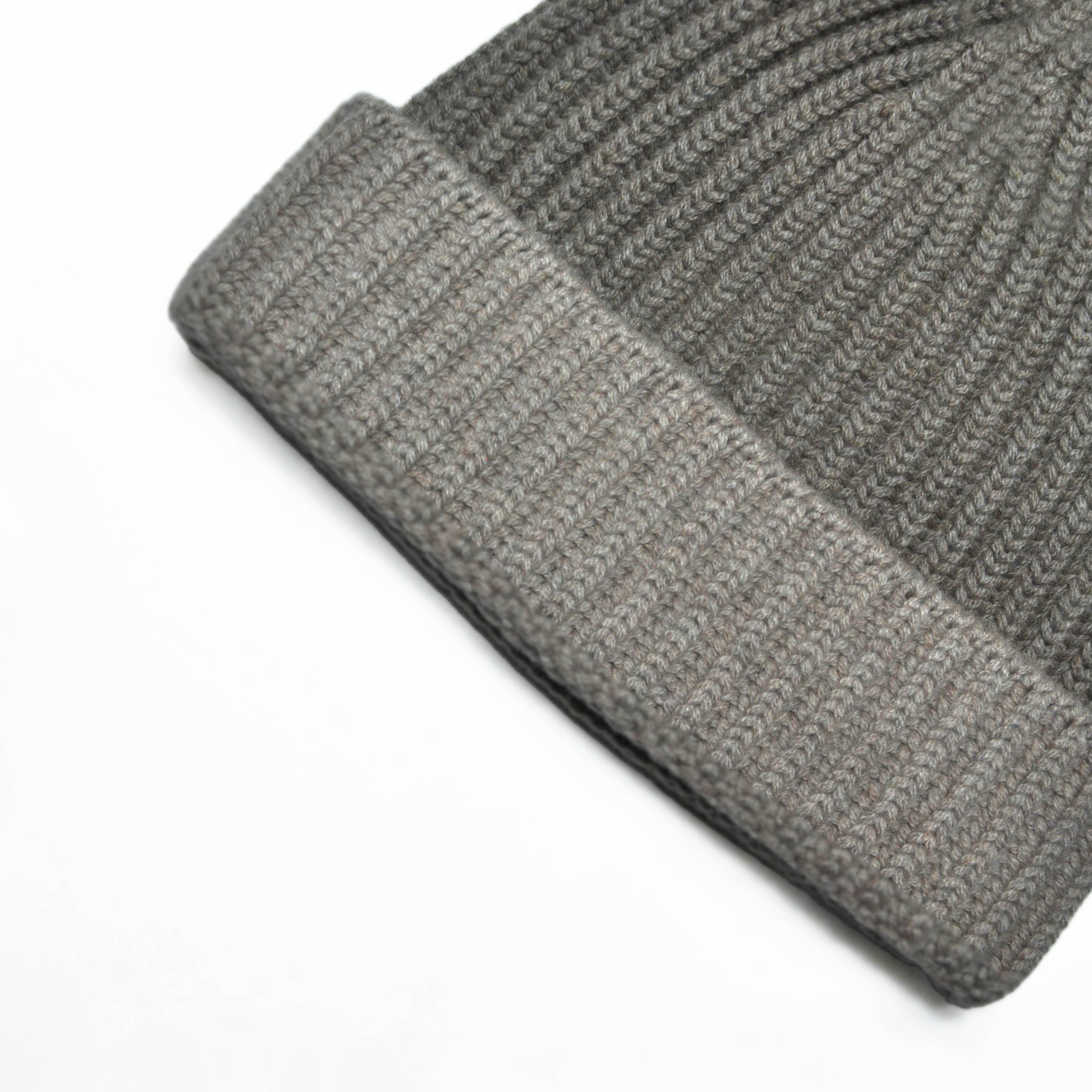 Four Ply Cashmere Winter Beanie in Oatmeal