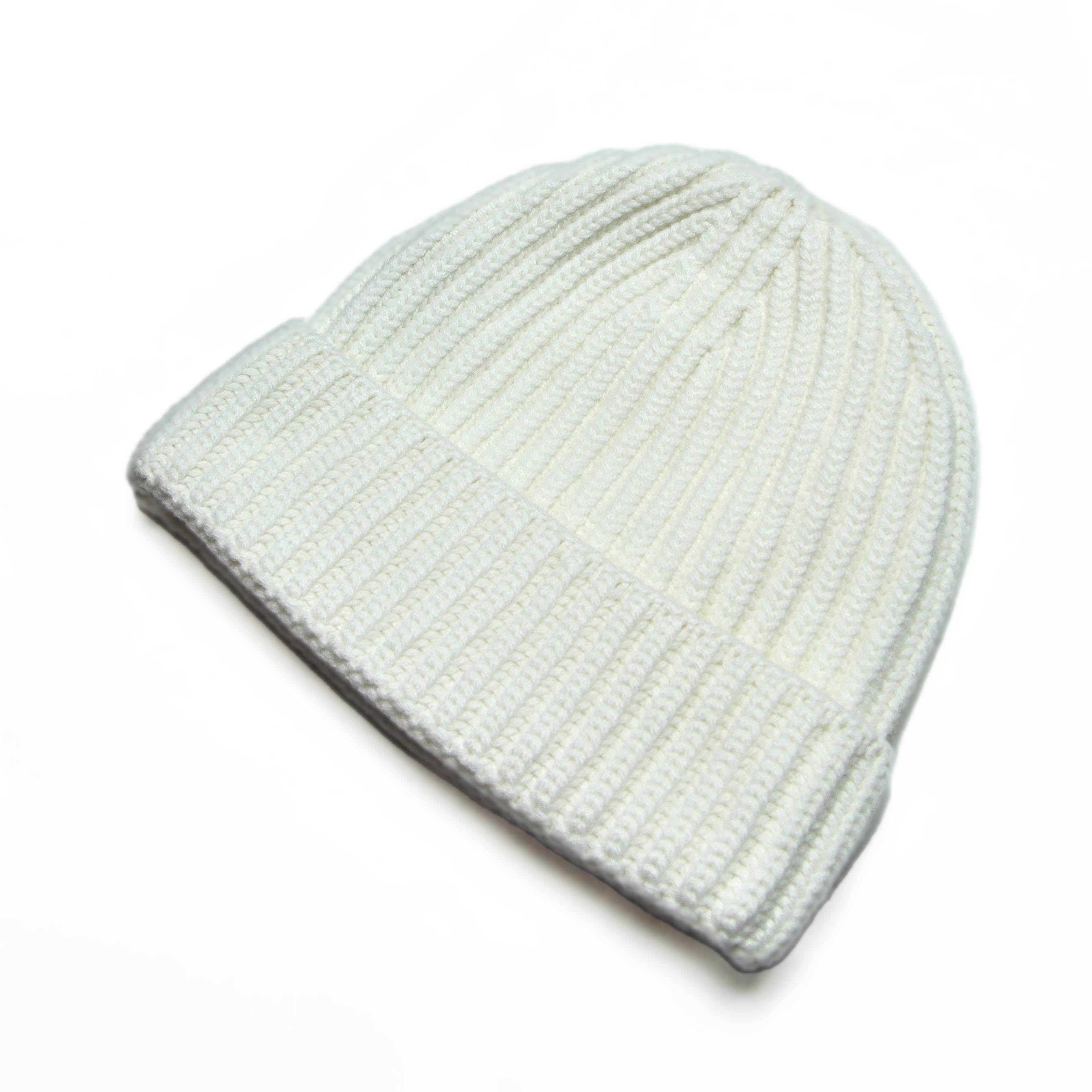 Four Ply Cashmere Winter Beanie in White