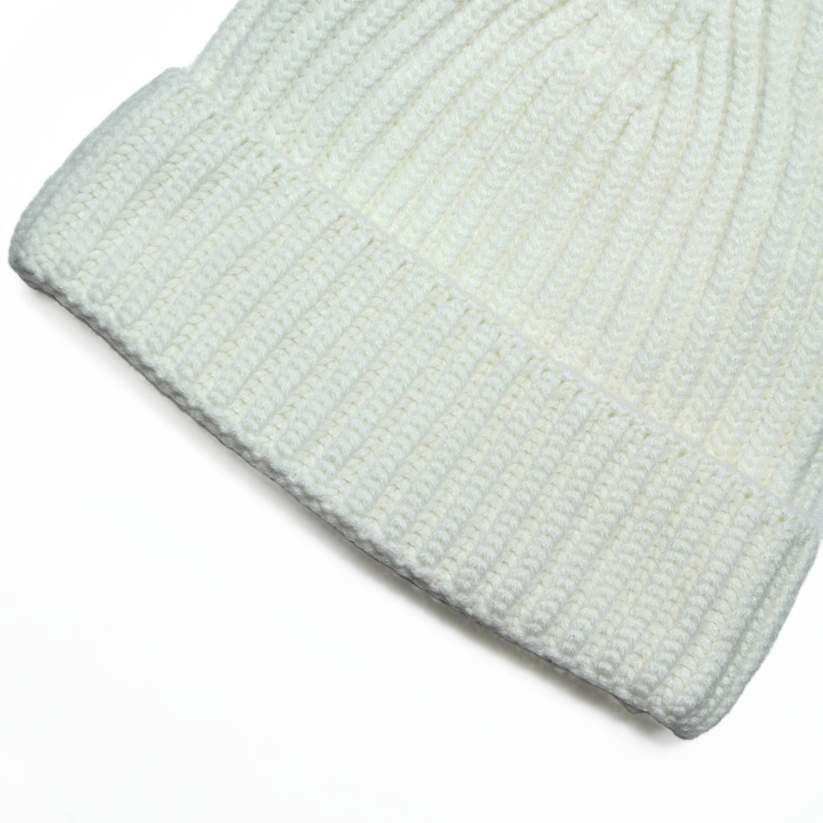 Four Ply Cashmere Winter Beanie in White