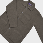 Wool Blazer with Breast Pocket in Light Brown