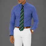 Blue on Blue Medium Gingham Check Button Down Shirt