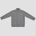 Wool Blazer with Breast Pocket in Grey