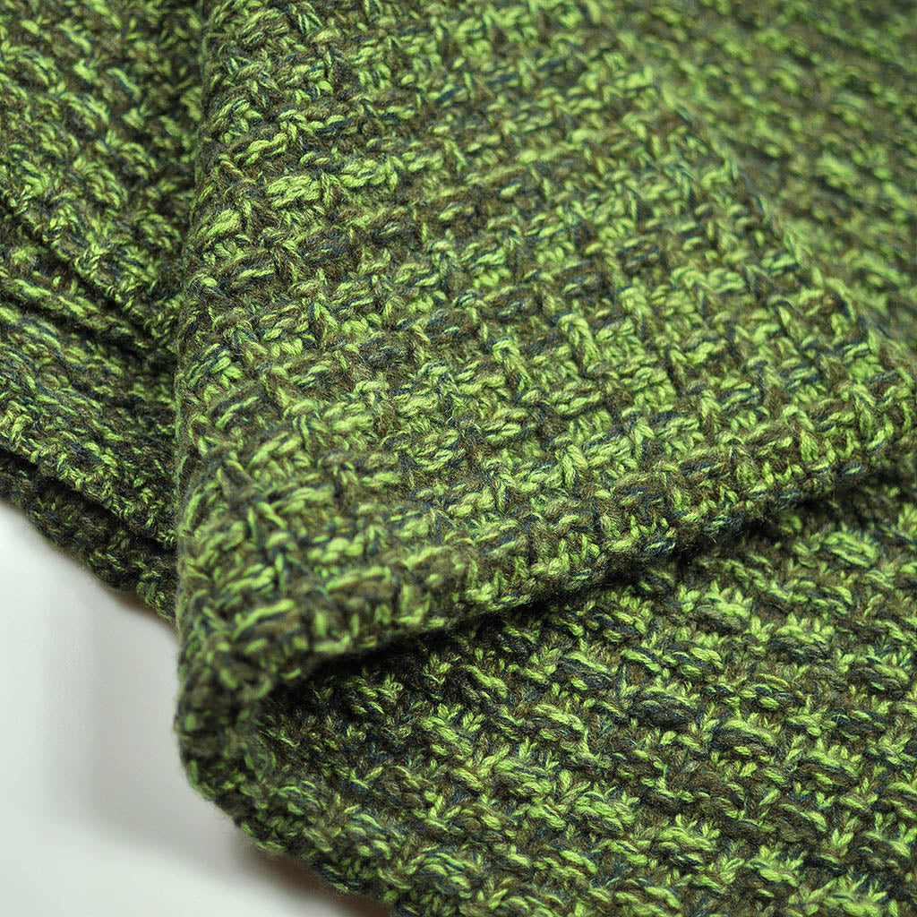Cashmere Throw in Speckled Green